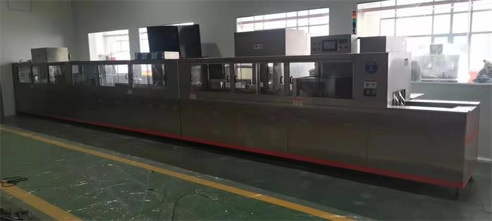 網帶式成套超聲波清洗機
